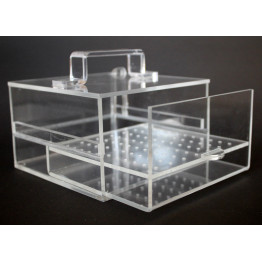 BROQUEIRO COM GAVETA PARA PEÇA DE MÃO 76 CRISTAL (P26)