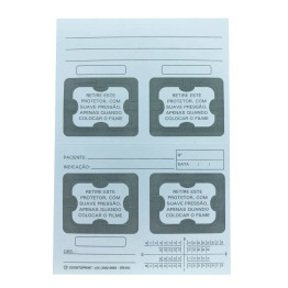 CARTÃO DE RAIO X C/4 FUROS 50X1 (PAPEL 240 GRAMAS)