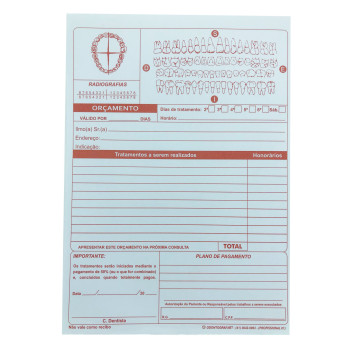 BLOCO DE ORÇAMENTO 50X1 C/5