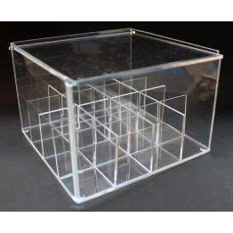 SUPORTE P/LIGADURA MODULAR C/TAMPA P/16 CORES- CRISTAL (P23)
