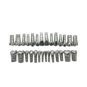 DENTES LISO C/RANHURA NA RAIZ C/28