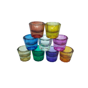 POTE DE DAPPEN DE VIDRO (CORES SORTIDAS)