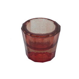 POTE DE DAPPEN DE VIDRO (VERMELHO)