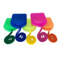 CAIXA P/ ELÁSTICO 5X5X2 CORES SORTIDAS