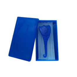 CERA PARA BRACKET EMB. AZUL C/5 BASTÕES COM POSICIONADOR