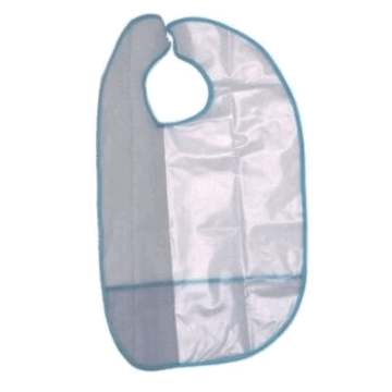 BABEIRO PLÁSTICO LAVÁVEL C/BOLSO ADULTO TRANSPARENTE
