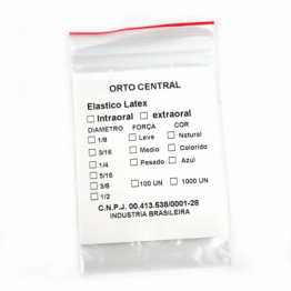 EMBALAGEM P/ ELÁSTICO ZIP BAG CRISTAL