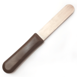 ESPÁTULA P/ GESSO INOX CABO PLÁSTICO (MARRON)