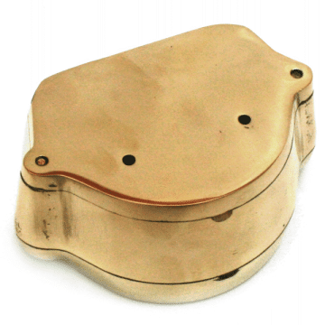 MUFLA DE LATÃO POLIDA Nº 6 C/ PINO